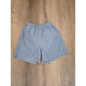 World Wide Sportsman Shorts Medium Blue Drawstring Fishing Outdoor Pockets